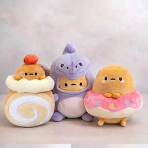 Smoko Swirl Cake Roll Tayto potato donut and dinosaur potato plush bundle doll